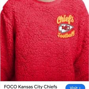 FOCO size extra large 27 pit unisex Kansas City Chiefs Red Fleece Sweatshirt